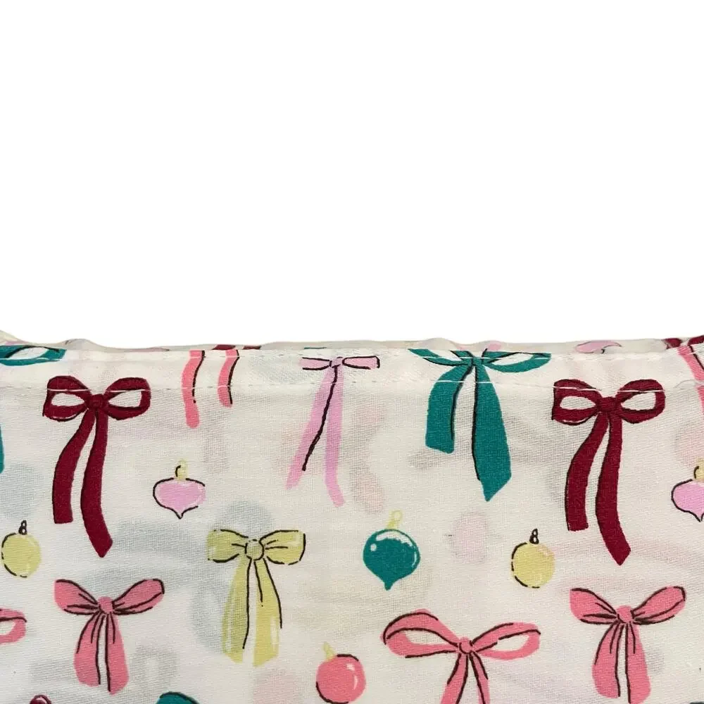 Cupcakes & Cashmere 100% Cotton BOWS Standard Pillowcase Set of 2 New